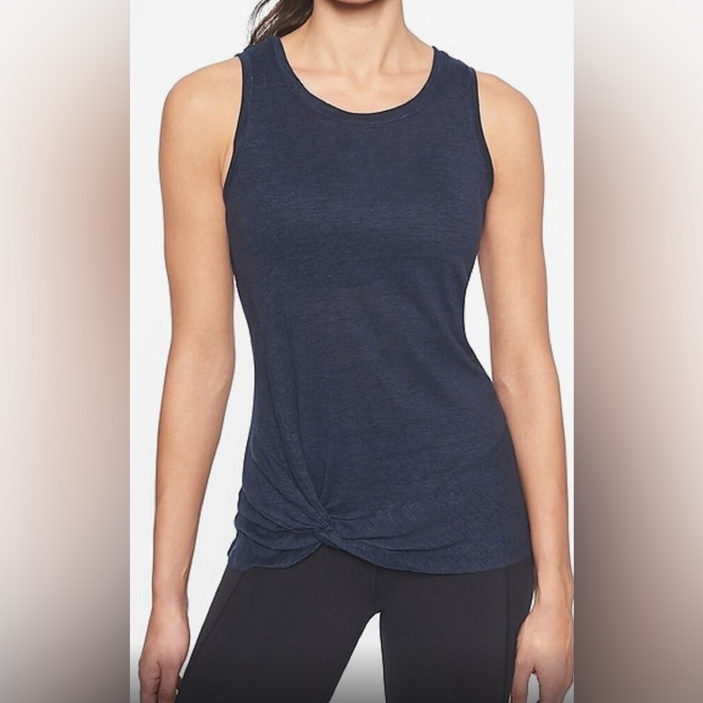NWT ATHLETA knot navy tank top